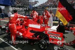 16.07.2006 Magny Cours, France,  Michael Schumacher (GER), Scuderia Ferrari, 248 F1 - Formula 1 World Championship, Rd 11, French Grand Prix, Sunday Pre-Race Grid