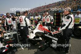 16.07.2006 Magny Cours, France,  Car of Rubens Barrichello (BRA), Honda Racing F1 Team - Formula 1 World Championship, Rd 11, French Grand Prix, Sunday Pre-Race Grid