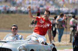 16.07.2006 Magny Cours, France,  Michael Schumacher (GER), Scuderia Ferrari - Formula 1 World Championship, Rd 11, French Grand Prix, Sunday Pre-Race Grid