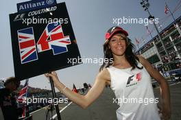 16.07.2006 Magny Cours, France,  Grid Girl - Formula 1 World Championship, Rd 11, French Grand Prix, Sunday Grid Girl