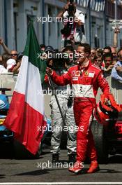 16.07.2006 Magny Cours, France,  Michael Schumacher (GER), Scuderia Ferrari, Portrait (1st) - Formula 1 World Championship, Rd 11, French Grand Prix, Sunday Podium