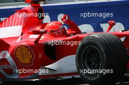 16.07.2006 Magny Cours, France,  Michael Schumacher (GER), Scuderia Ferrari, 248 F1 - Formula 1 World Championship, Rd 11, French Grand Prix, Sunday Podium