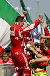 16.07.2006 Magny Cours, France,  Michael Schumacher (GER), Scuderia Ferrari, Portrait (1st) - Formula 1 World Championship, Rd 11, French Grand Prix, Sunday Podium