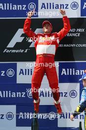 16.07.2006 Magny Cours, France,  Winner, Michael Schumacher (GER), Scuderia Ferrari - Formula 1 World Championship, Rd 11, French Grand Prix, Sunday Podium