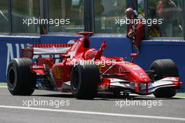 16.07.2006 Magny Cours, France,  Michael Schumacher (GER), Scuderia Ferrari, 248 F1 - Formula 1 World Championship, Rd 11, French Grand Prix, Sunday Podium