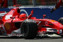 16.07.2006 Magny Cours, France,  Michael Schumacher (GER), Scuderia Ferrari - Formula 1 World Championship, Rd 11, French Grand Prix, Sunday Podium