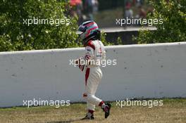 15.07.2006 Magny Cours, France,  Takuma Sato (JPN), Super Aguri F1, Stopped on track - Formula 1 World Championship, Rd 11, French Grand Prix, Saturday Practice