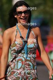 15.07.2006 Magny Cours, France,  A Girl in the paddock - Formula 1 World Championship, Rd 11, French Grand Prix, Saturday