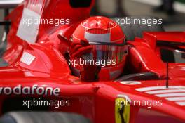 15.07.2006 Magny Cours, France,  Michael Schumacher (GER), Scuderia Ferrari, 248 F1 - Formula 1 World Championship, Rd 11, French Grand Prix, Saturday Qualifying