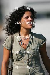 15.07.2006 Magny Cours, France,  A Girl in the paddock - Formula 1 World Championship, Rd 11, French Grand Prix, Saturday