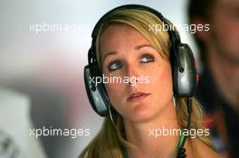 15.07.2006 Magny Cours, France,  Liselore Kooijman (NED), girlfriend of Christijan Albers (NED) - Formula 1 World Championship, Rd 11, French Grand Prix, Saturday