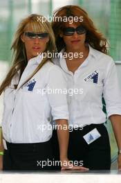 16.07.2006 Magny Cours, France,  Hot security girls - Formula 1 World Championship, Rd 11, French Grand Prix, Sunday