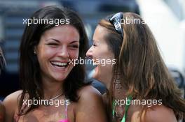 16.07.2006 Magny Cours, France,  Girls in the paddock - Formula 1 World Championship, Rd 11, French Grand Prix, Sunday