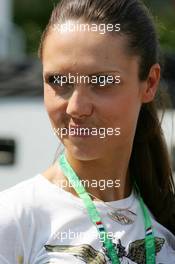 16.07.2006 Magny Cours, France,  Girl in the paddock - Formula 1 World Championship, Rd 11, French Grand Prix, Sunday