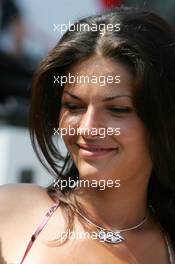 16.07.2006 Magny Cours, France,  Girl in the paddock - Formula 1 World Championship, Rd 11, French Grand Prix, Sunday