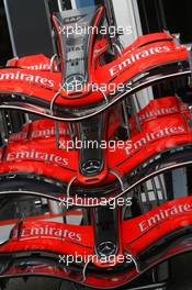 13.07.2006 Magny Cours, France,  McLaren Mercedes, Front wing detail - Formula 1 World Championship, Rd 11, French Grand Prix, Thursday