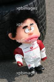 13.07.2006 Magny Cours, France,  Super Aguri F1, team mascot - Formula 1 World Championship, Rd 11, French Grand Prix, Thursday