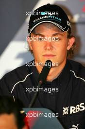 13.07.2006 Magny Cours, France,  Nico Rosberg (GER), WilliamsF1 Team, Portrait - Formula 1 World Championship, Rd 11, French Grand Prix, Thursday Press Conference