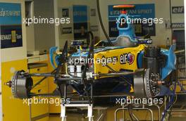 13.07.2006 Magny Cours, France,  Car of Fernando Alonso (ESP), Renault F1 Team R26 - Formula 1 World Championship, Rd 11, French Grand Prix, Thursday