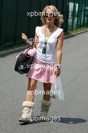 13.07.2006 Magny Cours, France,  Liselore Kooijman (NED), girlfriend of Christijan Albers (NED) - Formula 1 World Championship, Rd 11, French Grand Prix, Thursday