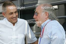 09.06.2006 Silverstone, England,  Martin Whitmarsh (GBR), McLaren, Chief Executive Officer with David Richards (GBR) owner of Prodrive - Formula 1 World Championship, Rd 8, British Grand Prix, Friday