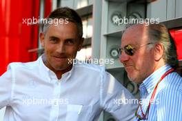 09.06.2006 Silverstone, England,  Martin Whitmarsh (GBR), McLaren, Chief Executive Officer talks with David Richards (GBR) Owner of Prodrive - Formula 1 World Championship, Rd 8, British Grand Prix, Friday