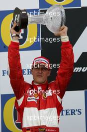 11.06.2006 Silverstone, England,  2nd place Michael Schumacher (GER), Scuderia Ferrari - Formula 1 World Championship, Rd 8, British Grand Prix, Sunday Podium