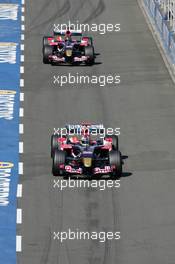 10.06.2006 Silverstone, England,  Vitantonio Liuzzi (ITA), Scuderia Toro Rosso, STR01 and Scott Speed (USA), Scuderia Toro Rosso, STR01  - Formula 1 World Championship, Rd 8, British Grand Prix, Saturday Practice