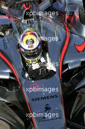 10.06.2006 Silverstone, England,  Juan-Pablo Montoya (COL), Juan Pablo, McLaren Mercedes - Formula 1 World Championship, Rd 8, British Grand Prix, Saturday Practice