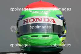 08.06.2006 Silverstone, England,  Helmet of Sakon Yamamoto (JPN) Super Aguri F1 Team, Test Driver - Formula 1 World Championship, Rd 8, British Grand Prix, Thursday