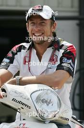 08.06.2006 Silverstone, England,  Jenson Button (GBR), Honda Racing F1 Team - Formula 1 World Championship, Rd 8, British Grand Prix, Thursday
