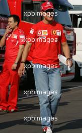 08.06.2006 Silverstone, England,  Michael Schumacher (GER), Scuderia Ferrari - Formula 1 World Championship, Rd 8, British Grand Prix, Thursday