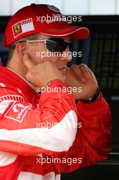 28.07.2006 Hockenheim, Germany,  Michael Schumacher (GER), Scuderia Ferrari - Formula 1 World Championship, Rd 12, German Grand Prix, Friday Practice