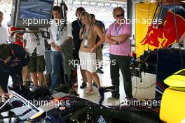 28.07.2006 Hockenheim, Germany,  Uwe Ochsenknecht (GER), Actor, In the Red Bull Racing garage - Formula 1 World Championship, Rd 12, German Grand Prix, Friday