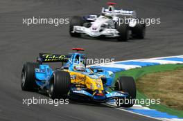 28.07.2006 Hockenheim, Germany,  Fernando Alonso (ESP), Renault F1 Team R26 - Formula 1 World Championship, Rd 12, German Grand Prix, Friday Practice