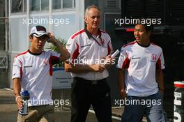 28.07.2006 Hockenheim, Germany,  Takuma Sato (JPN), Super Aguri F1, and Sakon Yamamoto (JPN) Super Aguri F1 Team - Formula 1 World Championship, Rd 12, German Grand Prix, Friday