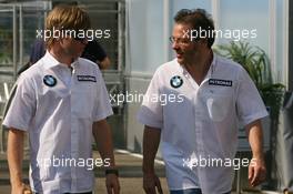 28.07.2006 Hockenheim, Germany,  Nick Heidfeld (GER), BMW Sauber F1 Team with Jacques Villeneuve (CDN), BMW Sauber F1 Team - Formula 1 World Championship, Rd 12, German Grand Prix, Friday