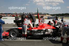 30.07.2006 Hockenheim, Germany,  Midland MF1 Racing, Toyota M16 - Formula 1 World Championship, Rd 12, German Grand Prix, Sunday Pre-Race Grid