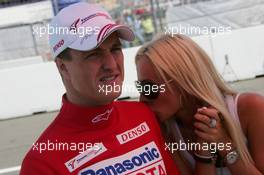 30.07.2006 Hockenheim, Germany,  Ralf Schumacher (GER), Toyota Racing and Cora Schumacher (GER), Wife of Ralf Schumacher - Formula 1 World Championship, Rd 12, German Grand Prix, Sunday Pre-Race Grid