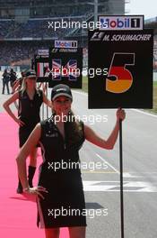 30.07.2006 Hockenheim, Germany,  Grid girl - Formula 1 World Championship, Rd 12, German Grand Prix, Sunday Grid Girl
