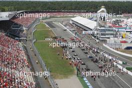 30.07.2006 Hockenheim, Germany,  Cars on the grid - Formula 1 World Championship, Rd 12, German Grand Prix, Sunday Pre-Race Grid