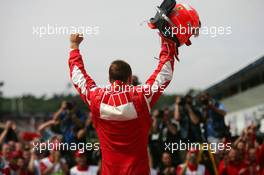 30.07.2006 Hockenheim, Germany,  Michael Schumacher (GER), Scuderia Ferrari - Formula 1 World Championship, Rd 12, German Grand Prix, Sunday Podium