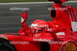30.07.2006 Hockenheim, Germany,  Race winner Michael Schumacher (GER), Scuderia Ferrari 248 F1 - Formula 1 World Championship, Rd 12, German Grand Prix, Sunday Podium