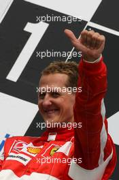 30.07.2006 Hockenheim, Germany,  Michael Schumacher (GER), Scuderia Ferrari - Formula 1 World Championship, Rd 12, German Grand Prix, Sunday Podium