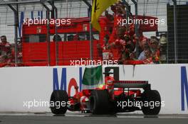 30.07.2006 Hockenheim, Germany,  Felipe Massa (BRA), Scuderia Ferrari, 248 F1 - Formula 1 World Championship, Rd 12, German Grand Prix, Sunday Podium