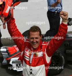 30.07.2006 Hockenheim, Germany,  Michael Schumacher (GER), Scuderia Ferrari - Formula 1 World Championship, Rd 12, German Grand Prix, Sunday Podium