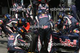 30.07.2006 Hockenheim, Germany,  PIT STOP - Christian Klien (AUT), Red Bull Racing - Formula 1 World Championship, Rd 12, German Grand Prix, Sunday Race