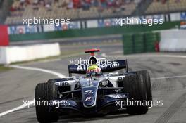 30.07.2006 Hockenheim, Germany,  Mark Webber (AUS), Williams F1 Team drives in the garage - Formula 1 World Championship, Rd 12, German Grand Prix, Sunday Race