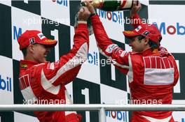 30.07.2006 Hockenheim, Germany,  Michael Schumacher (GER), Scuderia Ferrari and Felipe Massa (BRA), Scuderia Ferrari - Formula 1 World Championship, Rd 12, German Grand Prix, Sunday Race