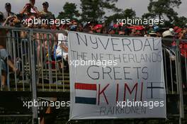 30.07.2006 Hockenheim, Germany,  Kimi fans - Formula 1 World Championship, Rd 12, German Grand Prix, Sunday Race